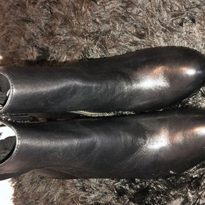 Michael Kors Smoot Black Leather Silver Tone